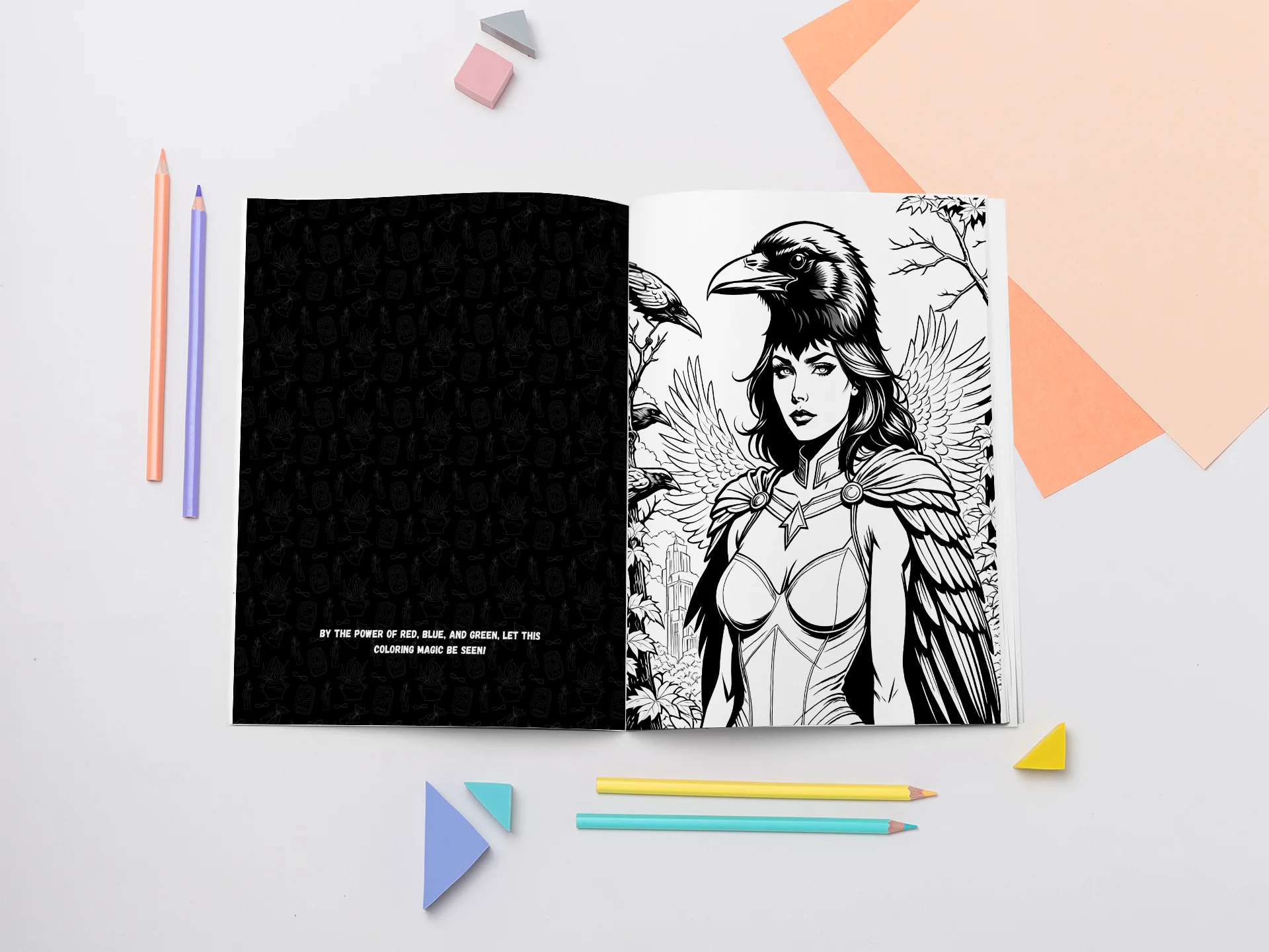 Bewitched by Color – A Coloring Spell Book (Volume I) detail image